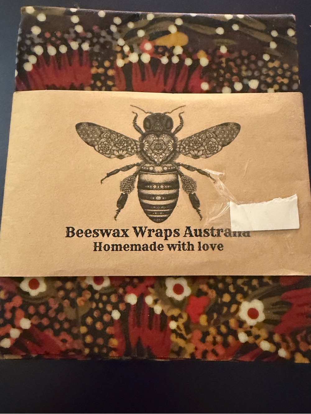 NWT Beeswax Wraps Australia Organic Eco- Friendly Pack of 3